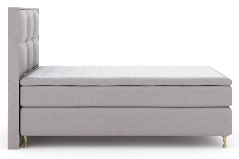 Select No 5 Komplett Sengepakke 120x200 Fast Watergel - Lysegrå/Gullben - Møbler - Senger - Enkeltsenger