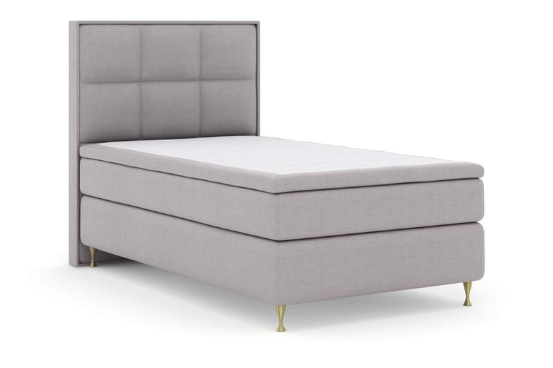 Select No 5 Komplett Sengepakke 120x200 Fast Watergel - Lysegrå/Gullben - Møbler - Senger - Enkeltsenger