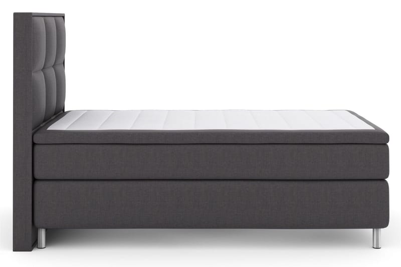 Select No 5 Komplett Sengepakke 120x200 Fast Watergel - Mørkegrå/Metallben - Møbler - Senger - Enkeltsenger