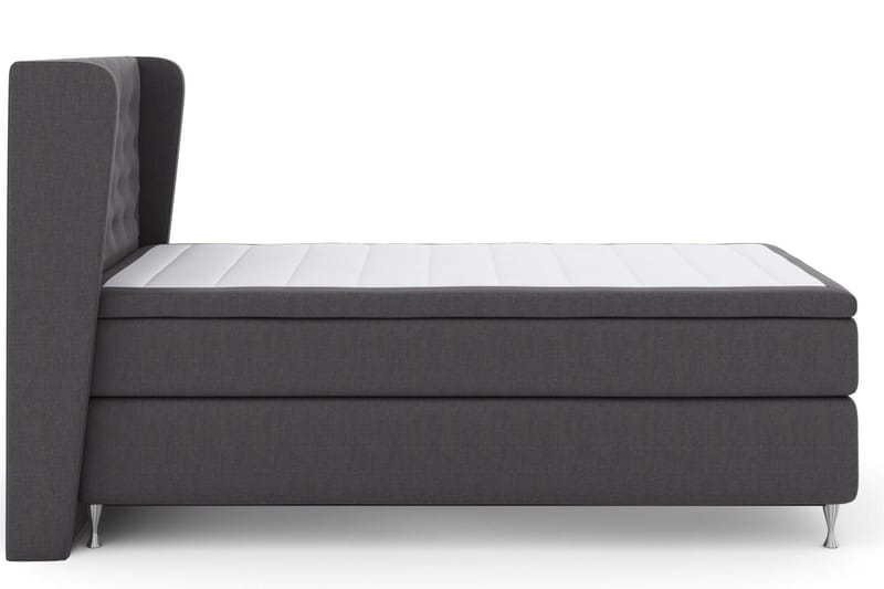 Select No 5 Komplett Sengepakke 120x200 Fast Watergel - Mørkegrå/Sølvben - Møbler - Senger - Enkeltsenger