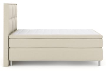 Rutete Sengegavl 120 cm - Beige
