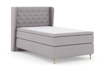 Select No 5 Komplett Sengepakke 120x200 Medium Watergel - Lysegrå/Gullben - Møbler - Senger - Enkeltsenger