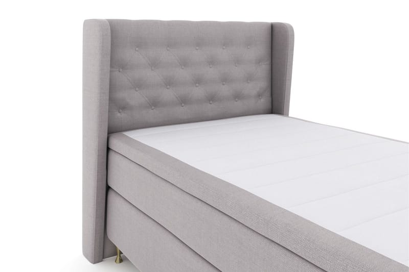 Select No 5 Komplett Sengepakke 120x200 Medium Watergel - Lysegrå/Gullben - Møbler - Senger - Enkeltsenger