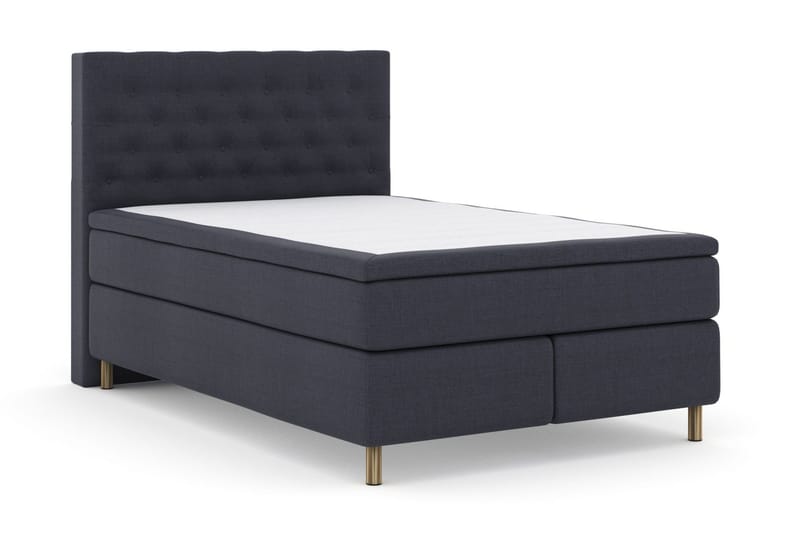 Select No 5 Komplett Sengepakke 140x200 Fast Lateks - Blå/Metallben - Møbler - Senger - Kontinentalsenger