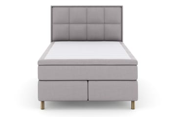 Select No 5 Komplett Sengepakke 140x200 Fast Lateks - Lysegrå/Kobberben - Møbler - Senger - Kontinentalsenger