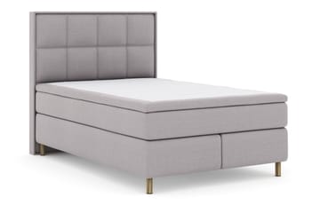 Select No 5 Komplett Sengepakke 140x200 Fast Lateks - Lysegrå/Kobberben - Møbler - Senger - Kontinentalsenger