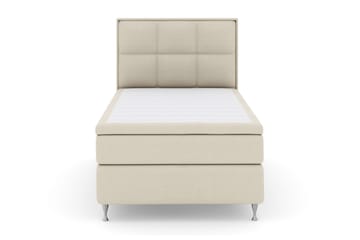 Rutete Sengegavl 140 cm - Beige