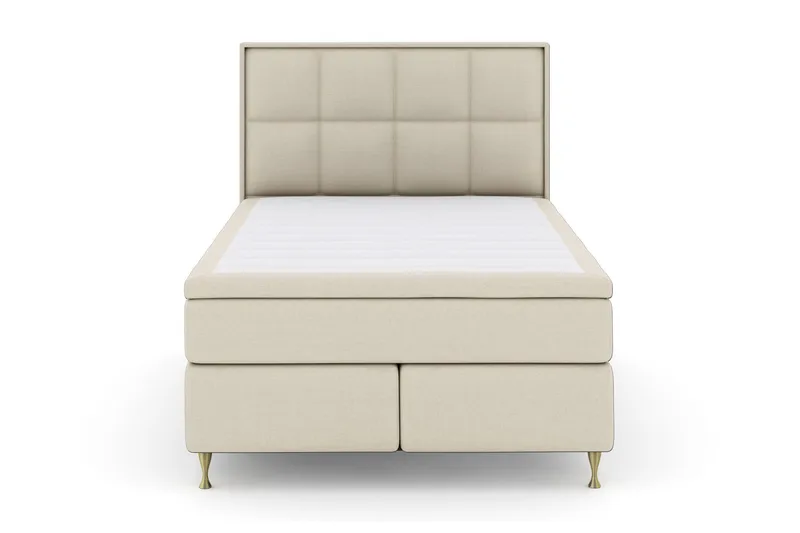 Select No 5 Komplett Sengepakke 140x200 Fast/Medium Lateks, Beige/Gullben