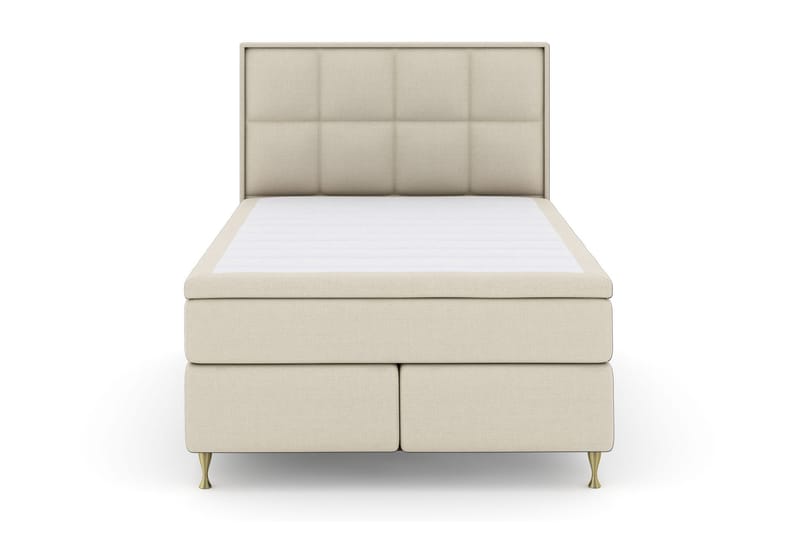 Select No 5 Komplett Sengepakke 140x200 Fast/Medium Lateks, Beige/Gullben
