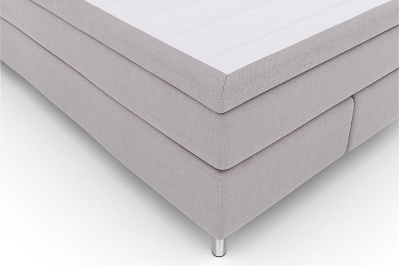 Select No 5 Komplett Sengepakke 140x200 Fast/Medium Lateks - Lysegrå/Metallben - Møbler - Senger - Kontinentalsenger