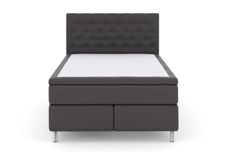 Select No 5 Komplett Sengepakke 140x200 Fast/Medium Lateks - Mørkegrå/Metallben - Møbler - Senger - Kontinentalsenger