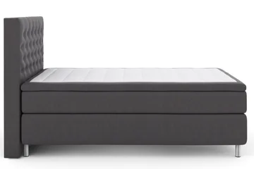 Select No 5 Komplett Sengepakke 140x200 Fast/Medium Lateks - Mørkegrå/Metallben - Møbler - Senger - Kontinentalsenger