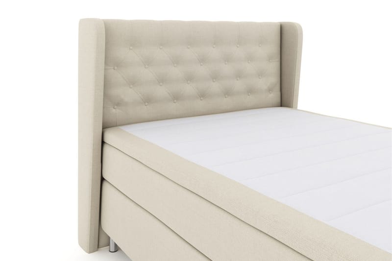 Select No 5 Komplett Sengepakke 140x200 Fast/Medium Watergel - Beige/Metallben - Møbler - Senger - Kontinentalsenger