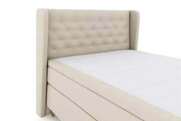 Select No 5 Komplett Sengepakke 140x200 Fast/Medium Watergel - Beige/V-formede Metallben - Møbler - Senger - Kontinentalsenger