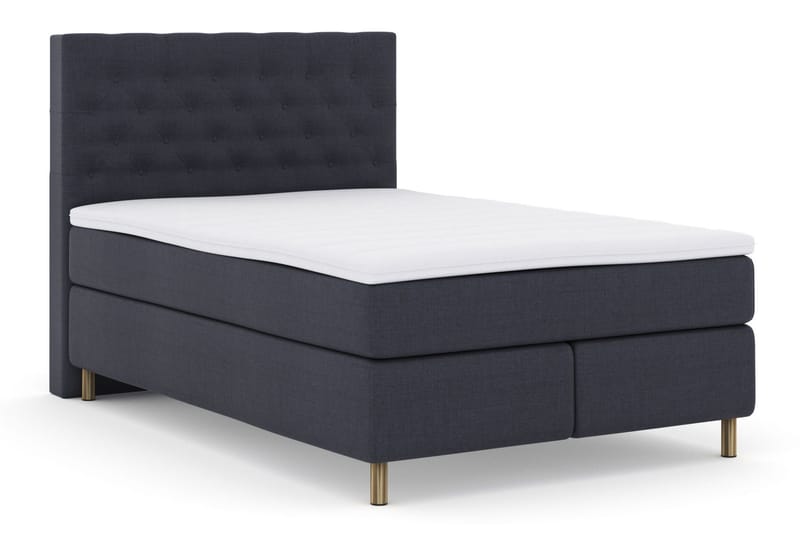 Select No 5 Komplett Sengepakke 140x200 Fast/Medium Watergel - Blå/Kobberben - Møbler - Senger - Kontinentalsenger