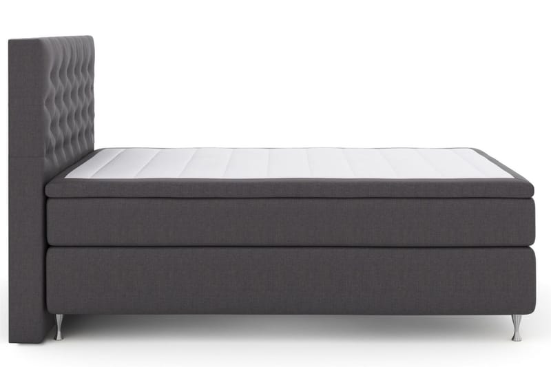 Select No 5 Komplett Sengepakke 140x200 Medium Lateks - Mørkegrå/Sølvben - Møbler - Senger - Kontinentalsenger