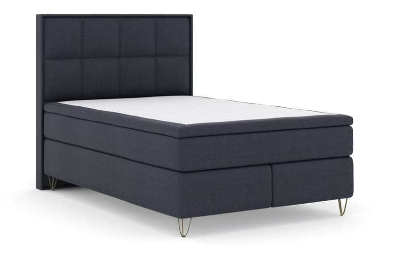 Select No 5 Komplett Sengepakke 140x200 Medium Watergel - Blå/V-formede Metallben - Møbler - Senger - Kontinentalsenger