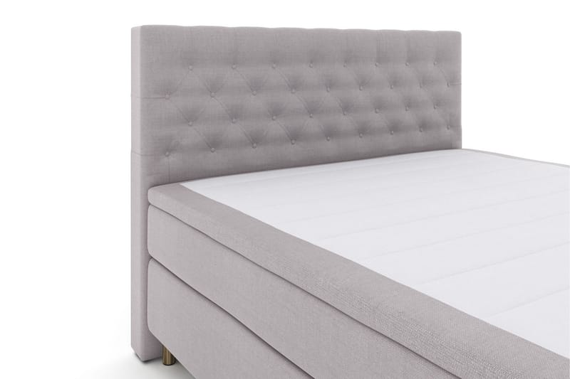 Select No 5 Komplett Sengepakke 160x200 Medium Watergel - Lysegrå/Kobberben - Møbler - Senger - Kontinentalsenger