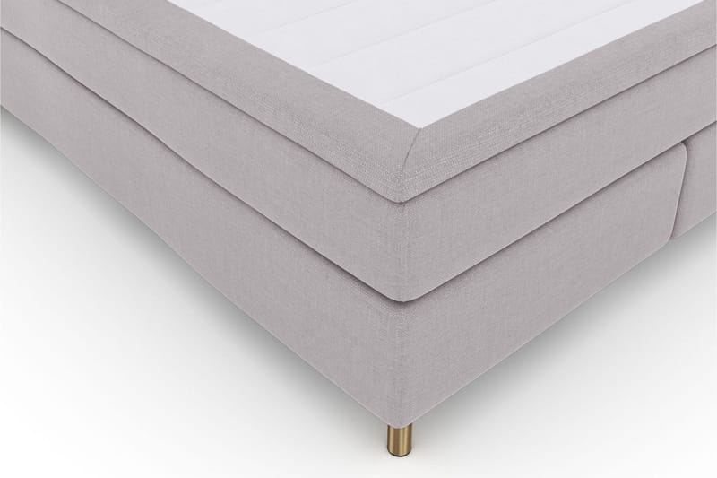 Select No 5 Komplett Sengepakke 160x200 Medium Watergel - Lysegrå/Kobberben - Møbler - Senger - Kontinentalsenger