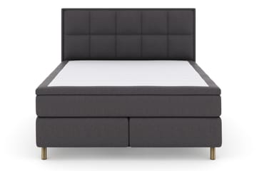 Select No 5 Komplett Sengepakke 180x200 Fast Lateks - Mørkegrå/Kobberben - Møbler - Senger - Kontinentalsenger