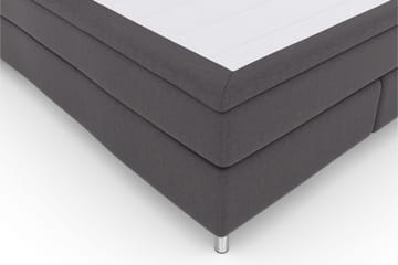 Select No 5 Komplett Sengepakke 180x200 Fast Lateks - Mørkegrå/Metallben - Møbler - Senger - Kontinentalsenger