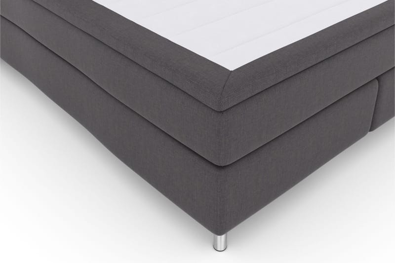 Select No 5 Komplett Sengepakke 180x200 Fast Lateks - Mørkegrå/Metallben - Møbler - Senger - Kontinentalsenger