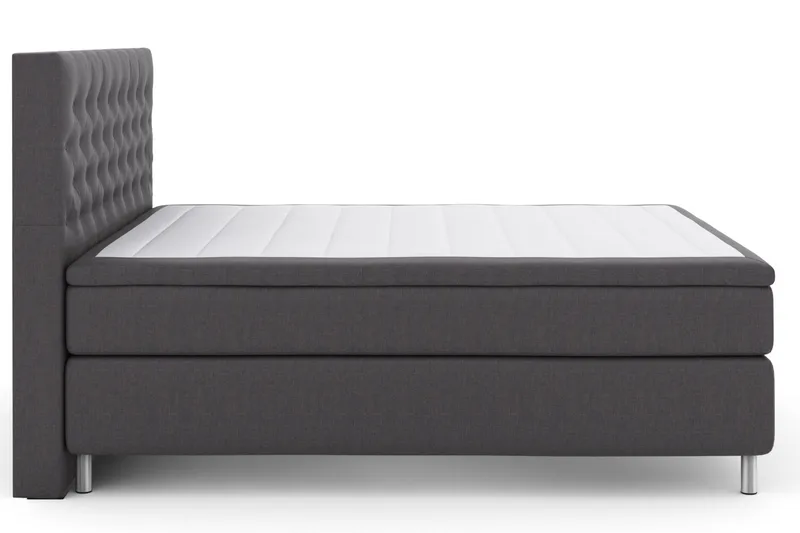 Select No 5 Komplett Sengepakke 180x200 Medium Lateks - Mörkgrå Metall - Møbler - Senger - Kontinentalsenger