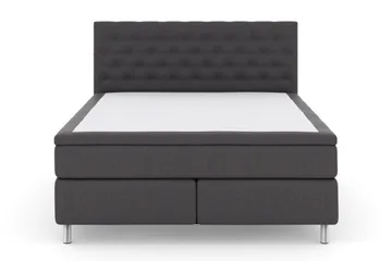 Select No 5 Komplett Sengepakke 180x200 Medium Lateks - Mörkgrå Metall - Møbler - Senger - Kontinentalsenger