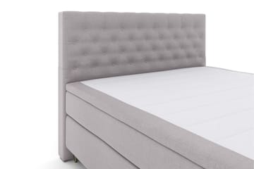 Select No 5 Komplett Sengepakke 210x210 Fast Watergel - Lysegrå/V-formede Metallben - Møbler - Senger - Kontinentalsenger