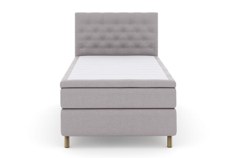 Select No 5 Kontinentalseng 120x200 Medium Lateks - Lysegrå/Kobberben - Møbler - Senger - Enkeltsenger