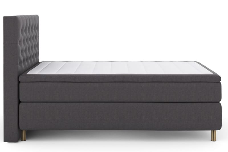 Select No 5 Kontinentalseng 140x200 Fast/Medium Lateks - Mørkegrå/Kobberben - Møbler - Senger - Kontinentalsenger