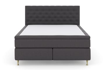 Select No 5 Kontinentalseng 160x200 Fast Lateks - Mørkegrå/Gullben - Møbler - Senger - Kontinentalsenger