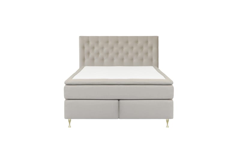 Select No 5 Kontinentalseng 180x200 Fast Lateks, Beige/Gullben
