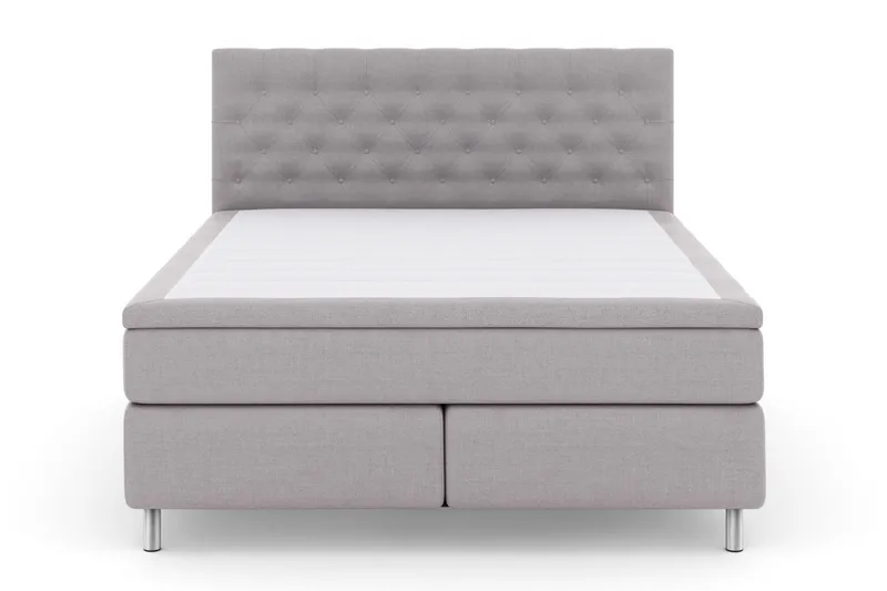 Select No 5 Kontinentalseng 180x200 Fast Lateks - Lysegrå/Metallben - Møbler - Senger - Kontinentalsenger