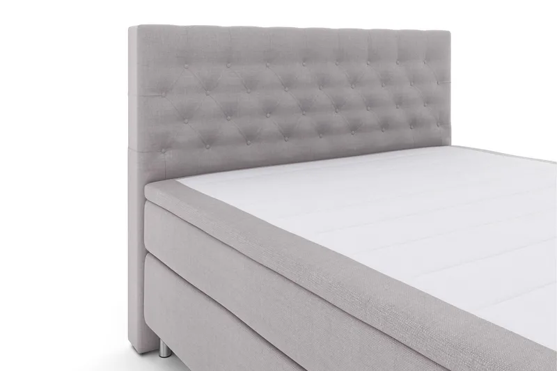 Select No 5 Kontinentalseng 180x200 Fast Lateks - Lysegrå/Metallben - Møbler - Senger - Kontinentalsenger