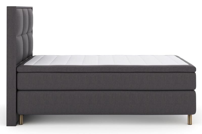 Select No 6 Komplett Sengepakke 120x200 Medium Memory/Pocket - Mørkegrå/Kobberben - Møbler - Senger - Enkeltsenger