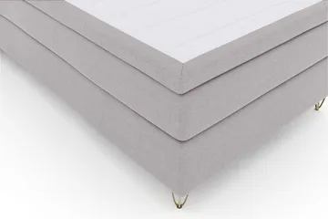 Select No 6 Komplett Sengepakke 120x200 Medium Watergel - Lysegrå/V-formede Metallben - Møbler - Senger - Enkeltsenger
