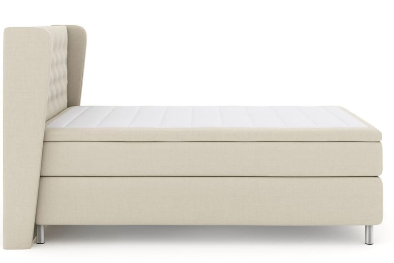 Select No 6 Komplett Sengepakke 140x200 Fast Watergel - Beige/Metallben - Møbler - Senger - Kontinentalsenger