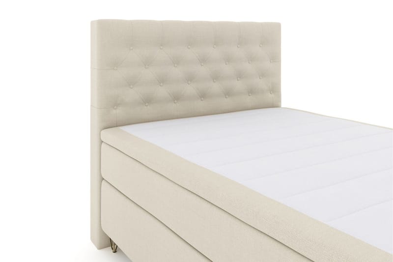 Select No 6 Komplett Sengepakke 140x200 Fast Watergel - Beige/V-formede Metallben - Møbler - Senger - Kontinentalsenger