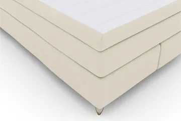 Select No 6 Komplett Sengepakke 140x200 Fast Watergel - Beige/V-formede Metallben - Møbler - Senger - Kontinentalsenger