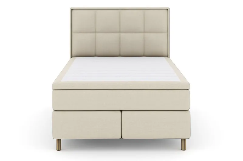 Select No 6 Komplett Sengepakke 140x200 Fast/Medium Watergel, Beige/Kobberben