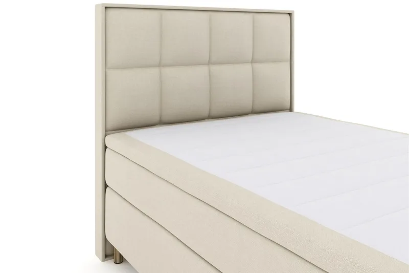Select No 6 Komplett Sengepakke 140x200 Fast/Medium Watergel - Beige/Kobberben - Møbler - Senger - Kontinentalsenger