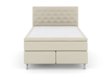 Select No 6 Komplett Sengepakke 140x200 Fast/Medium Watergel - Beige/Metallben - Møbler - Senger - Kontinentalsenger