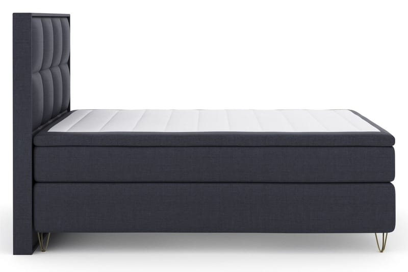 Select No 6 Komplett Sengepakke 140x200 Fast/Medium Watergel, Blå/V-formede Metallben
