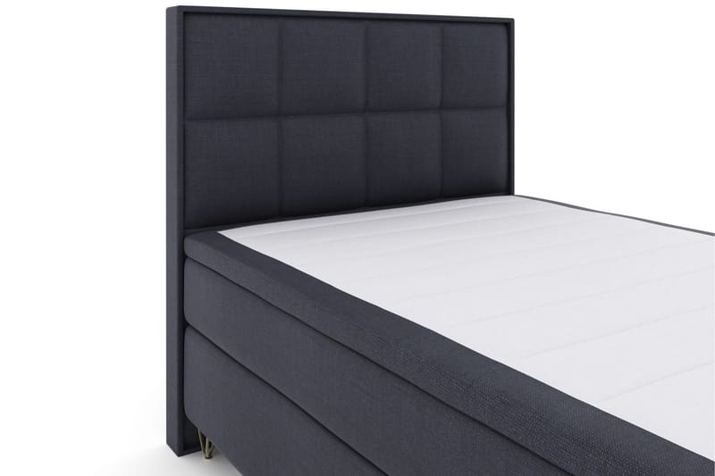 Select No 6 Komplett Sengepakke 140x200 Fast/Medium Watergel - Blå/V-formede Metallben - Møbler - Senger - Kontinentalsenger