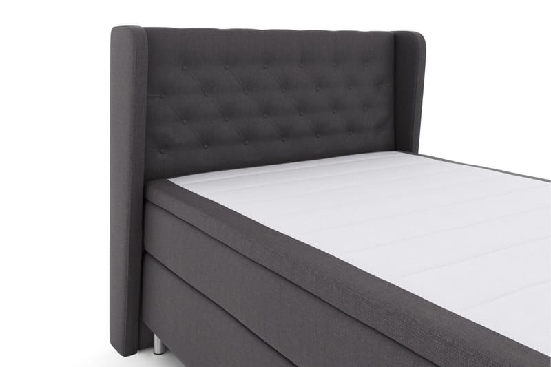 Select No 6 Komplett Sengepakke 140x200 Fast/Medium Watergel - Mørkegrå/Metallben - Møbler - Senger - Kontinentalsenger