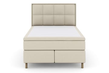 Rutete Sengegavl 140 cm - Beige