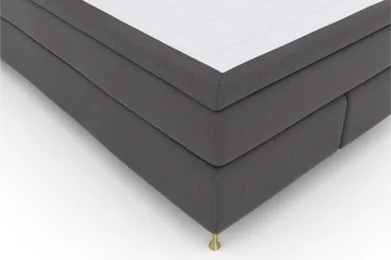 Select No 6 Komplett Sengepakke 140x200 F/M Lateks/Memory - Mørkegrå/Gullben - Møbler - Senger - Kontinentalsenger