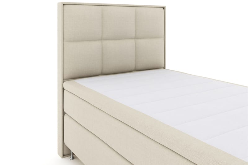 Select No 6 Komplett Sengepakke 140x200 F/M Memory/Pocket - Beige/Sølvben - Møbler - Senger - Kontinentalsenger