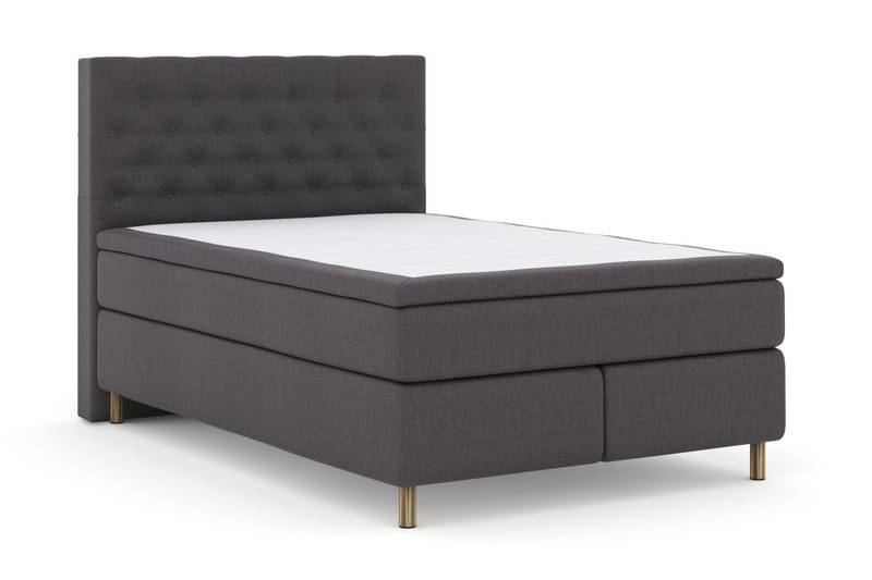 Select No 6 Komplett Sengepakke 140x200 F/M Memory/Pocket - Mørkegrå/Kobberben - Møbler - Senger - Kontinentalsenger